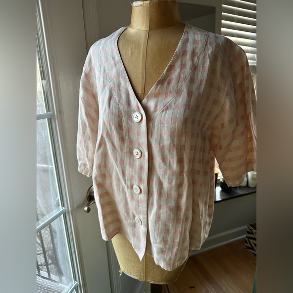 100% Linen Vintage top - Picture 1 of 3